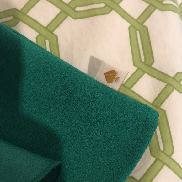 kate spade® ♠️ Cascading Ruffle Dress Emerald Green Holiday Size 3 - Picture 5 of 9